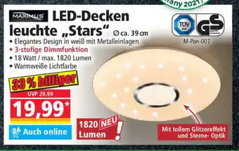 Norma LED Deckenleuchte Stars Angebot