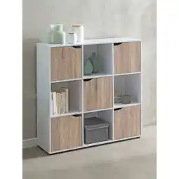 Netto Marken-Discount Sideboard – MASSA, 89x91x29cm, Sonoma, 9 Fächer, 5 Türen Angebot