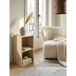 Netto Marken-Discount Regal Holz Klein 2 Ablagefächer Schmal Modern, Sonoma 30x30x60 cm Angebot