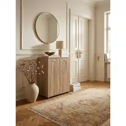 Netto Marken-Discount Schuhschrank Holz mit 4 Fächern und 2 Türen, Sonoma 60x35x90 cm Angebot