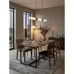 Netto Marken-Discount Esstisch Keramik Glas Metall Rechteckig Marmoroptik Groß, Schwarz 180x90x76 cm Angebot