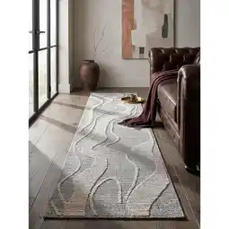 Netto Marken-Discount Läufer abstrakt Grau 60 x 223 cm - LEAM Kadima Design Angebot