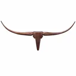 Netto Marken-Discount Wanddeko Geweih Bull Aluminium 125 cm breit, Bronze 100x6x40 cm Angebot
