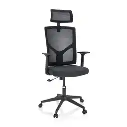 Netto Marken-Discount hjh OFFICE Home Office Bürostuhl BRETON B Stoff / Netzstoff mit Armlehnen Angebot