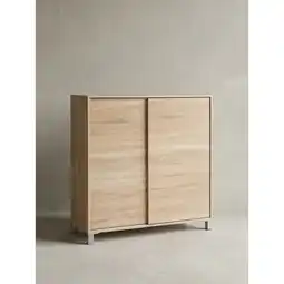 Netto Marken-Discount Schuhschrank Holz für 20 Paar Schuhe mit Ablage, Sonoma 100x38x108 cm Angebot