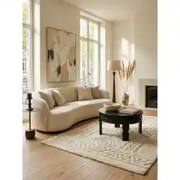 Netto Marken-Discount Couchtisch Schwarz Mango Massivholz Rund 60x36x60 cm Orientalisch Angebot