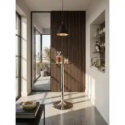 Netto Marken-Discount Stehtisch – Ø 60 cm, 60x60x105 cm, Sicherheitsglas, Silber, Metall, modern Angebot