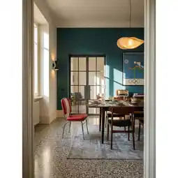Netto Marken-Discount Esszimmerstuhl Kunstleder mit Rückenlehne und Polstersitz Retro 50er Jahre, Rot 47x45x90 cm Angebot