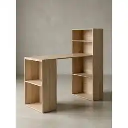 Netto Marken-Discount Schreibtisch Mit Regal Ablagefächer Modern Holz, Sonoma 53x120x120 cm Angebot