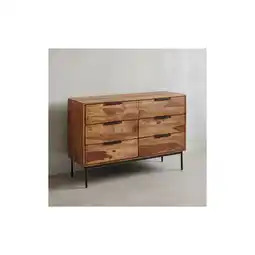 Netto Marken-Discount Kommode – Massivholz/Metall, 117x80x42cm, Industrial, 3 Schubladen Angebot