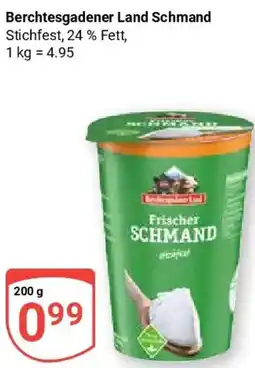 Globus Berchtesgadener Land Schmand Angebot