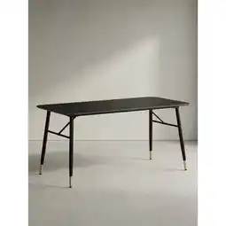 Netto Marken-Discount Esstisch Marmoroptik Metall Rechteckig Modern Klein, Schwarz 160x80x76 cm Angebot