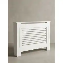 Netto Marken-Discount Heizkörperverkleidung MDF Weiß Rechteckig Lamellen 112x19x82 Angebot