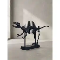 Netto Marken-Discount Dekofigur T-Rex Aluminium Schwarz 62 cm mit Sockel Angebot