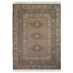 Netto Marken-Discount Flachgewebe-Teppich Kelim-Stern Natur 200 x 290 cm - BERMEO Kadima Angebot