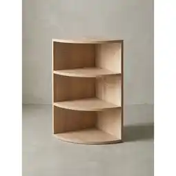 Netto Marken-Discount Eckregal Holz Wandmontage Runder Front Modern, Sonoma 30x30x60 cm Angebot