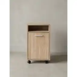 Netto Marken-Discount Rollcontainer Schubladen Tür Ablage Mit Rollen, Sonoma 33x38x60 cm Angebot