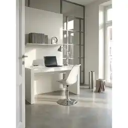 Netto Marken-Discount Drehstuhl Kunstleder Schalensitz Höhenverstellbar KORSIKA, Weiß 46x46x88 cm Angebot