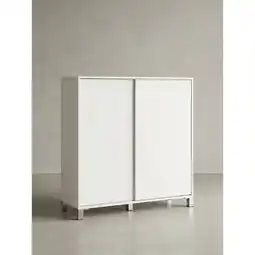 Netto Marken-Discount Schuhschrank Holz für 20 Paar Schuhe mit Ablage, Weiß 100x38x108 cm Angebot