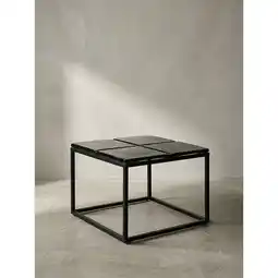Netto Marken-Discount Couchtisch Quadratisch in Schwarz aus Glas und Metall, 58x58x43.5 cm Angebot