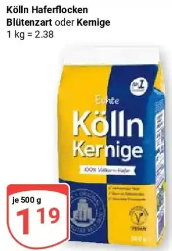 Globus Kölln Haferflocken Blütenzart oder Kernige Angebot