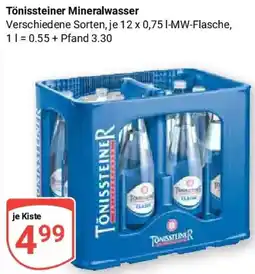 Globus Tönissteiner Mineralwasser Angebot
