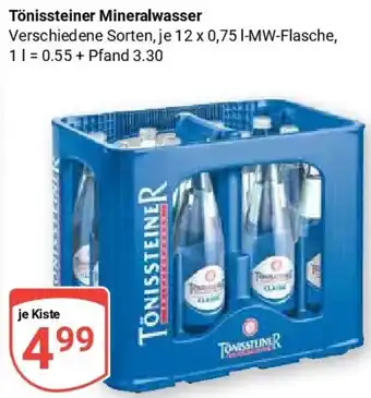 Globus Tönissteiner Mineralwasser Angebot
