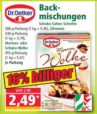 Norma Dr. Oetker Backmischungen Angebot