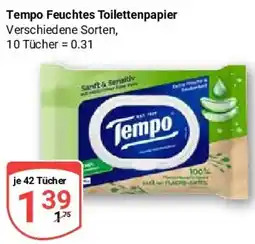 Globus Tempo Feuchtes Toilettenpapier Angebot