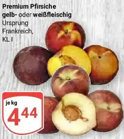 Globus Premium Pfirsiche gelb oder weißfleischig Angebot