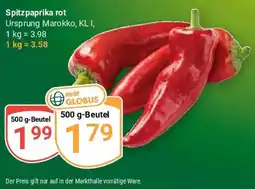 Globus Spitzpaprika rot Angebot