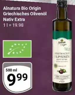 Globus Alnatura Bio Origin Griechisches Olivenöl Nativ Extra Angebot