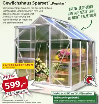 Sonderpreis Baumarkt Gewächshaus Sparset Popular Angebot