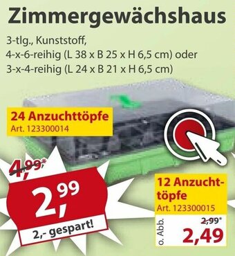 Sonderpreis Baumarkt Zimmergewächshaus Angebot