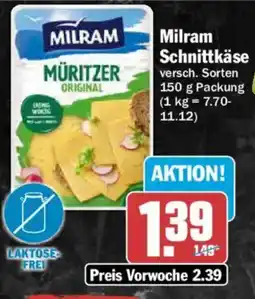 AEZ Milram Schnittkäse Angebot