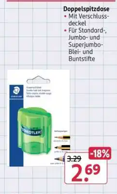 Rossmann Doppelspitzdose Angebot