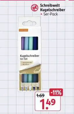 Rossmann Schreibwelt Kugelschreiber 5er-Pack Angebot