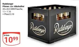 Globus RADEBERGER Pilsner oder Alkoholfrei Angebot