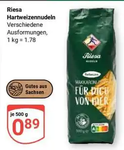 Globus RIESA Hartweizennudeln Angebot
