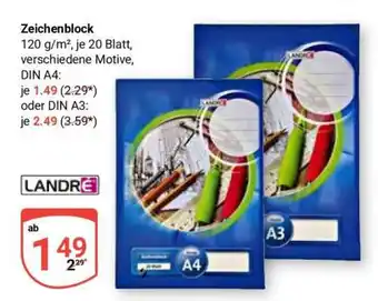 Globus Zeichenblock Angebot