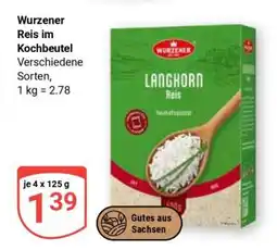 Globus Wurzener Reis im Kochbeutel Angebot