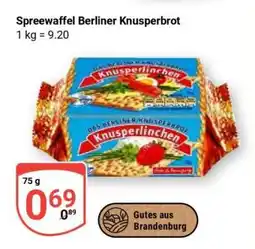 Globus SPREEWAFFEL Berliner Knusperbrot Angebot