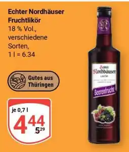 Globus Echter Nordhäuser Fruchtlikör Angebot