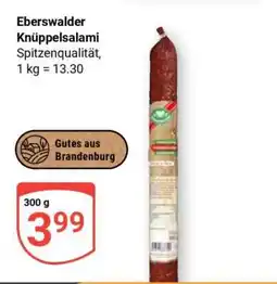 Globus EBERSWALDER Knüppelsalami Angebot