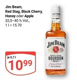 Globus Jim Beam, Red Stag, Black Cherry, Honey oder Apple Angebot