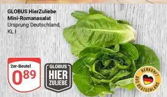 Globus GLOBUS HierZuliebe Mini-Romanasalat Angebot