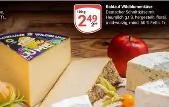 Globus Baldauf Wildblumenkäse Angebot