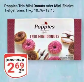 Globus Poppies Trio Mini Donuts oder Mini-Eclairs Angebot