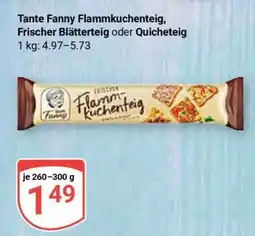 Globus Tante Fanny Flammkuchenteig, Frischer Blätterteig oder Quicheteig Angebot