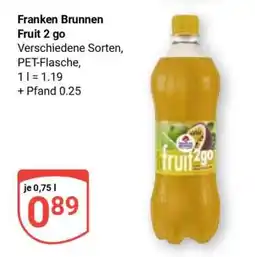 Globus FRANKEN BRUNNEN Fruit 2 go Angebot